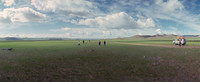 Travelers at Deer Stones, Arkhangai, Mongolia