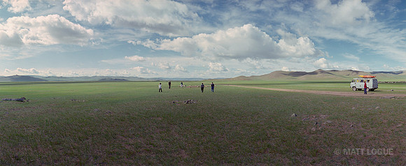 Travelers at Deer Stones, Arkhangai, Mongolia