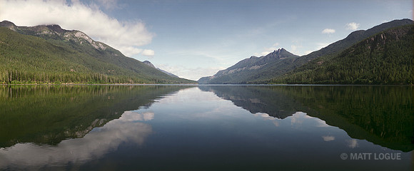 Looking north on Buttle Lake, Vancouver Island, BC