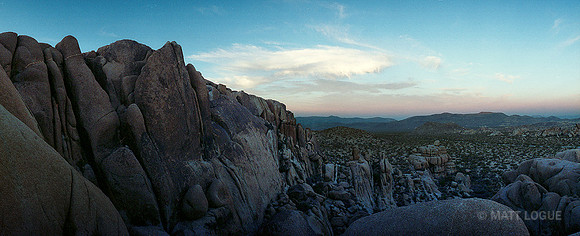 Evening near Jumbo Rocks, Joshua Tree NP CA