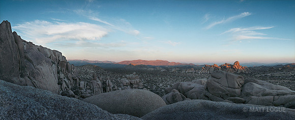 Evening near Jumbo Rocks, Joshua Tree NP CA
