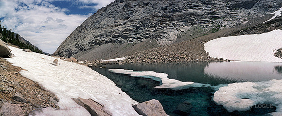 Unnamed lake on the trail to Basin Mountain Summit, Sierra National Forest CA