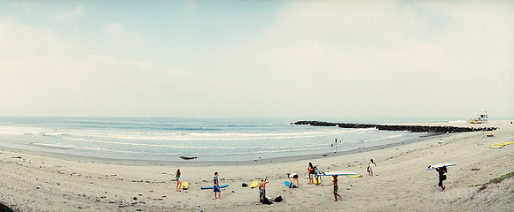 Youth surfing class, El Segundo, CA