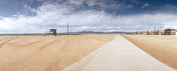 Beach bike path, Playa Del Rey, CA