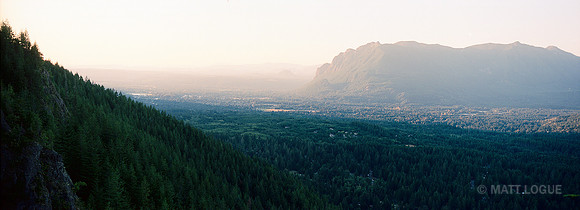 Mt. Si and Little Si from Rattlesnake Ledge, Washington