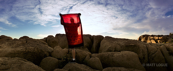 Man with scarf, Joshua Tree NP